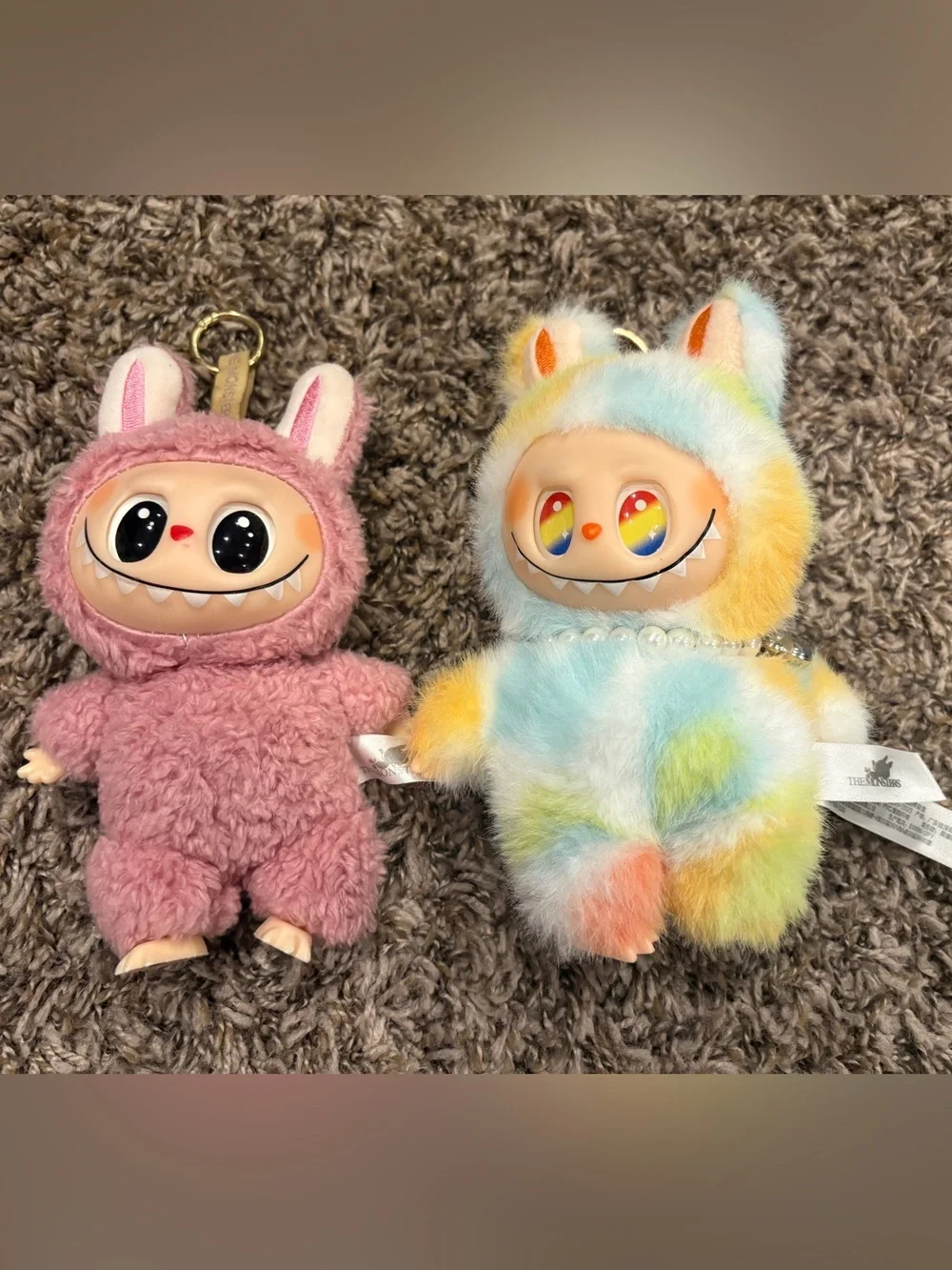 POP MART Labubu The Monsters Plush Keychain Set of 2